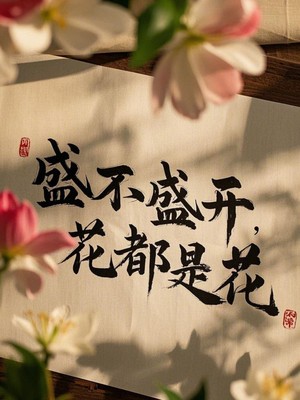 盛不盛开，花都是花