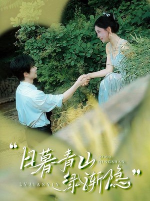 日暮青山绿渐隐