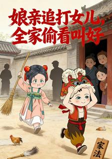 娘亲追打女儿，全家偷看叫好